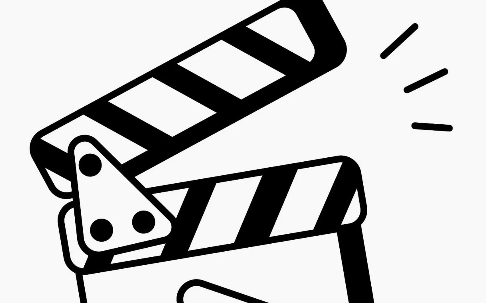 Film, cinema and clapperboard